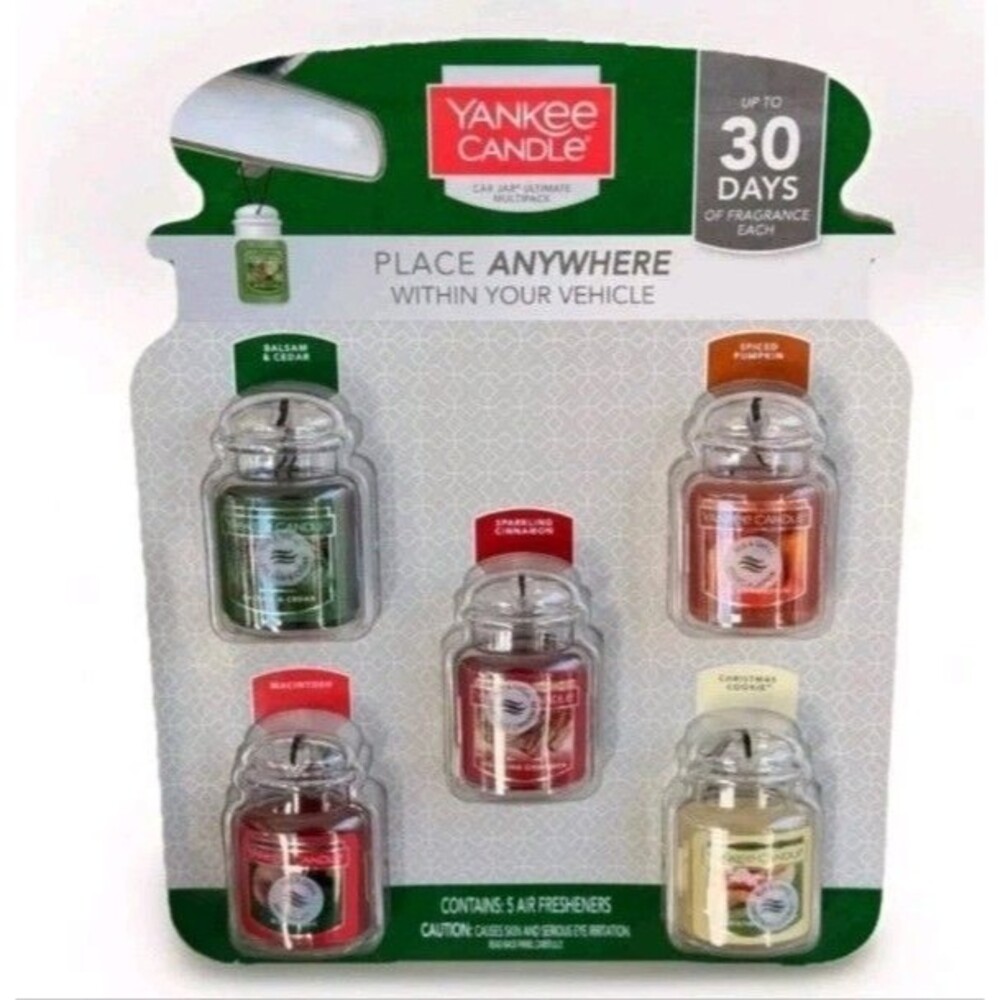 Yankee Candle Holiday Car Jar Ultimate Multipack Air Freshener Assorted Scents